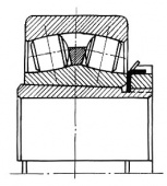 Подшипник  353505 (22206K+H306) размер 25x62x20/31