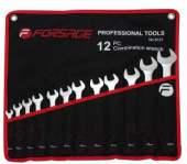 Набор ключей комбинированных, 12пр (8, 10-17, 19, 22, 24мм) на полотне F-5121