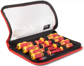 Набор изолированных отверток НИО-09 (КВТ)  9 пр.