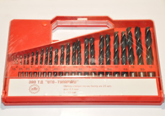 Набор сверл 1,0-13,0 мм 25шт ТулаМаш
