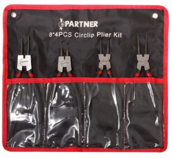 Набор съемников стопорных колец 4пр. на полотне