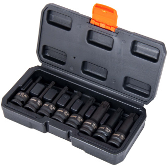 Набор головок ударных 1/2" SPLINE , L-78мм, MP6-MP14, 8 предметов Арт. AV-726408