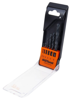 Набор сверл по металлу HSS-R 2-8 мм, AV-801506