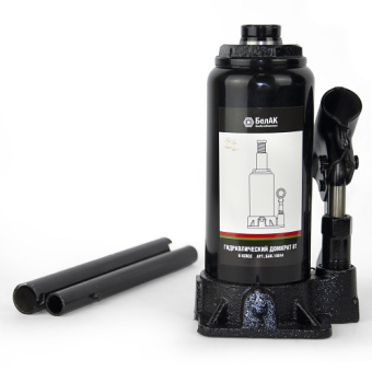 Домкрат гидравл. бутылочный 8т. Одноклапанный, в кейсе БАК.10044