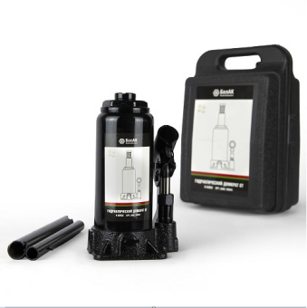 Домкрат гидравл. бутылочный 8т. Одноклапанный, в кейсе БАК.10044