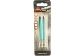 Бита 1/4'' PH2 100мм S2 (2 шт) "AV Steel" (AV-881224)