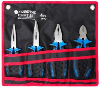 Набор шарнирно-губцевого инструмента 4пр. 7''-180мм на полотне