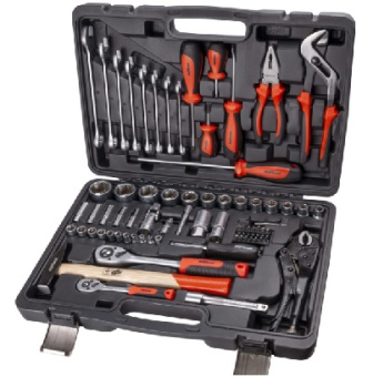 Набор инструмента AV Steel 72 предм. 1/4  и 1/2     AV-011072